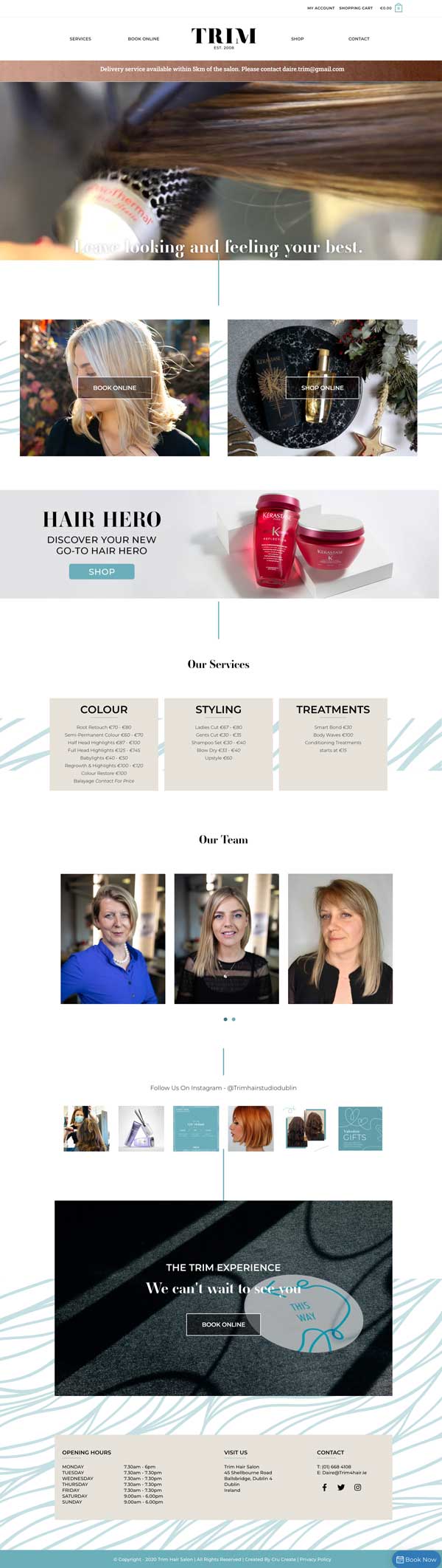 Trim4Hair Beauty Salon Project