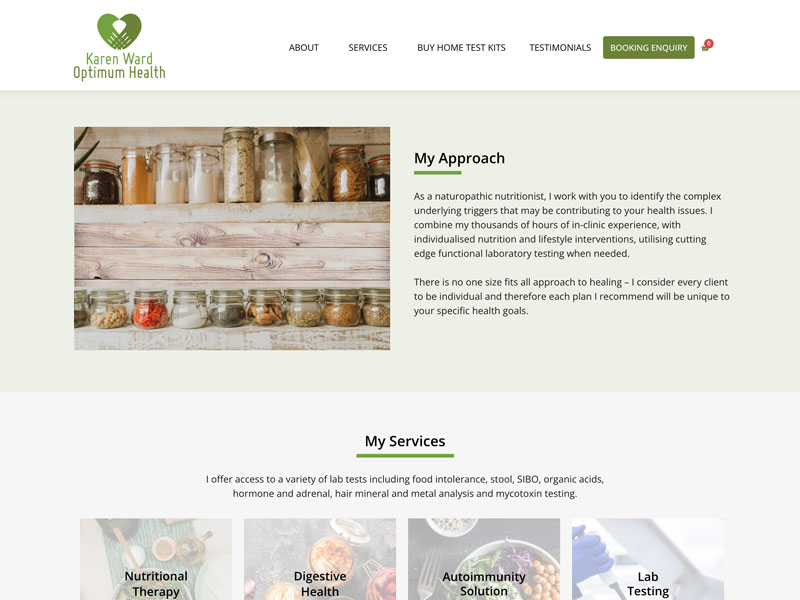 health nutritionist seo