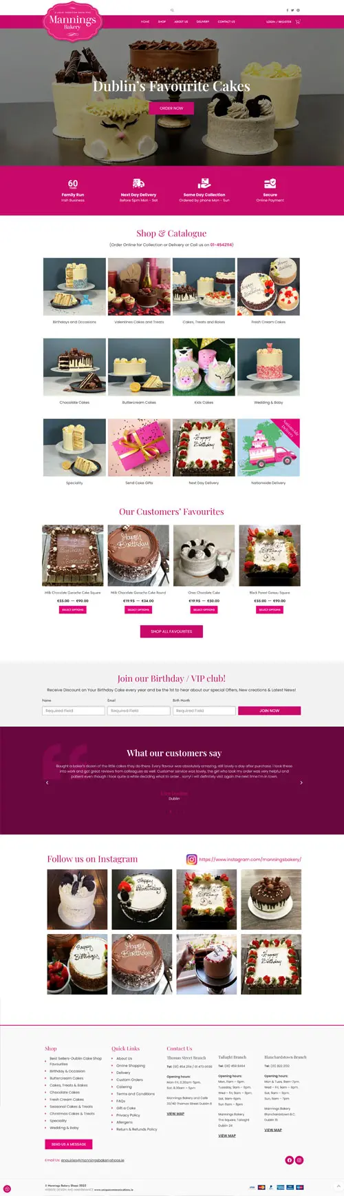 Bakery Website Design